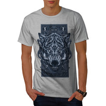 Wellcoda Hungry Blood Wolf Animal Mens T-shirt,  Graphic Design Printed Tee - £14.74 GBP+