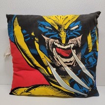 X-Men Wolverine Pillow Vintage Decorative Marvel Comics Superhero 1990&#39;s - £58.34 GBP