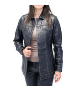 Designer  100%Lambskin Stylish Genuine Black Leather Women Handmade Casu... - $148.80 CAD+