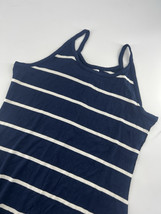 Old Navy Jersey Dress Womens Large Blue White Stripe Stretch Knee Length... - $17.60