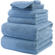 Oversize, 60 X 30 In., Quick Dry Lint Free Microfiber Bath Towel Set, 6 Piece (B - $50.99