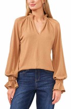 MSRP $89 Vince Camuto Split Neck Balloon Sleeve Knit Top Size Small - £13.39 GBP