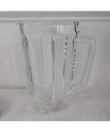 Vintage Oster Blender Glass Jar 5 Cups pitcher square replacement part p... - $16.00