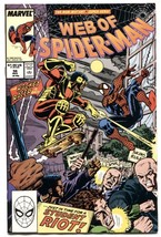 Web Of Spider-man #56 1989- Marvel comics - skinhead issue NM- - £23.51 GBP