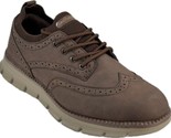 Men&#39;s Dark Brown Faux Leather Lightweight Casual Oxford Shoes SZ 9.5 - £39.86 GBP