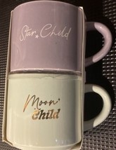 Stackable Coffee Mug Set “Star Child” And “Moon Child” - $9.37