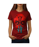 Wellcoda Japan Art Warrior Womens T-shirt, Asian Casual Design Printed Tee - £14.95 GBP+