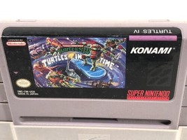 TMNT IV: Turtles in Time Super Nintendo SNES Game Cartridge  - £69.76 GBP