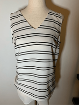 White House black maker white stripped shirt size 6 - $24.75