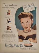 1945 Print Ad Max Factor Pan Cake Make-Up Singer Actress Judy Garland - £16.47 GBP