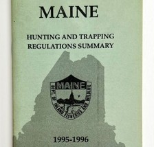 Maine 1995-96 Hunting &amp; Trapping Regulations Vintage 1st Printing Bookle... - £11.77 GBP