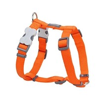 Red Dingo Plain Orange Dog Harness 20mm x (Neck: 36-59cm / Body 45-66cm)  - £36.77 GBP