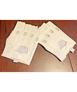 Men Driving Gloves Half finger Finger Less Texting Touch Screen White Si... - $10.86