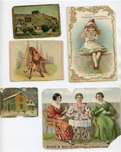 10 Damaged Trade Cards &amp; 9 Damaged Cigarette Cards  - $13.86