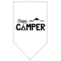 Happy Camper Screen Print Bandana White Small - £9.11 GBP