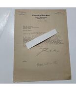 Vintage Letter Congress of the United States 1930 John C Box 2nd Distric... - $820.34 MXN
