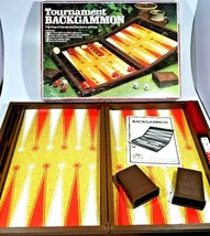 Vintage Classic Tournament Backgammon Set in Case 15”X 10” - £16.56 GBP