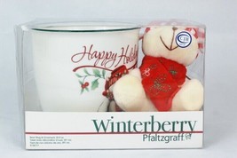 Winterberry Pfaltzgraff Bear Mug &amp; Ornament In Box 20 Fl Oz - £19.46 GBP