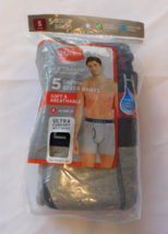 Hanes Men&#39;s 5-Pack Tagless Boxer Briefs Soft &amp; Breathable Size S 28-30&quot; NEW - £39.21 GBP