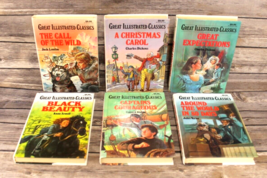 Great Illustrated Classics LOT OF 6 KIDS BOOKS Children Story, Homeschool-VG - £16.32 GBP