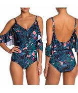 Nicole Miller M Ruffled Cold Shoulder One-piece Swimsuit Women, Into the... - €25,63 EUR