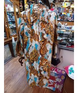 Vtg 1960-670s Anne Garson Zippered Shift Dress Belt Blue Gold Print With... - €34,01 EUR Vtg 1960-670s Anne Garson Zippered Shift Dress Belt Blue Gold Print With... - €34,01 EUR
