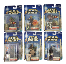 Star Wars Attack of The Clones Col. 1 &amp;2 / Phantom Menace Jedi Masters Lot of 6 - $64.51