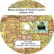 1916 History Of Jasper And Newton County Indiana In - £4.63 GBP