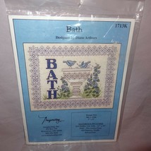 Bath Bird Cross Stitch Kit Diane Arthurs Imaginating Blue Flowers 1713K ... - £14.17 GBP