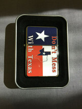 Don&#39;t Mess With Texas Flip Top Oil Lighter Wind Resistant - £11.92 GBP