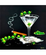 Michael Godard Martini Limbo Hand Signed  Serigraph on Paper Liquor Art - £93.45 GBP