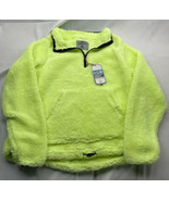 Jackson Hole Womens Fleece Jacket Yellow 1/4 Zip Drawstring Waist Cozy X... - £15.55 GBP