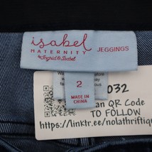 Ingrid Isabel Pants Womens 2 Blue Maternity Jegging Low Rise Elastic Waist Jeans - £23.35 GBP
