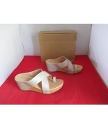 JOURNEE COLLECTION Women&#39;s Rayna Wedge Sandal $85 - US Size 9 - Stone  #... - $40.60 CAD