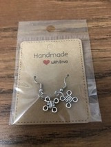 Knitting Designer Fashionable Earrings Hook Stainless Steel - $10.00