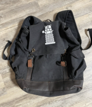 Doctor Who Backpack Dalek Rothco Bag Canvas Leather Black SEE PICS - £15.55 GBP