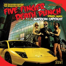 Five Finger Death Punch American Capitalist Banner Huge 4X4 Ft Fabric Poster Fla - $22.00