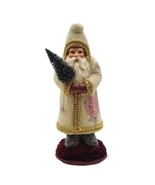 Katherine’s Collection Wayne Kleski Santa gold trim beige coat 12 inch rare - $275.00