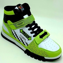 Men&#39;s Troop Cobra Lime Green | White | Black High-Top Sneakers NWT - £77.11 GBP