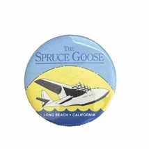 1984 The Spruce Goose Long Beach California Vintage Button Pin 3” Large - £6.33 GBP