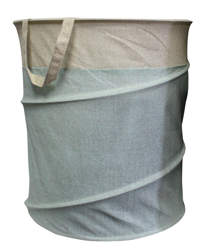 Jumbo Pop Up Laundry Hamper Non-Woven Iron Wire Frame Foldable Multi-Pur... - $19.79
