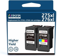 Ankink 275Xl 276Xl Remanufactured Ink Cartridge Replacement For Canon, 2 Pack). - $52.97