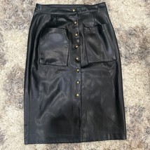 BLANKNYC City Bound Faux Leather Snap  Midi Pencil Skirt Evereve Whimsig... - $19.64