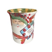 Vietri Italy Old St. Nick Holding Letter Christmas Mug 2016 Signed 4.25 ... - £27.05 GBP