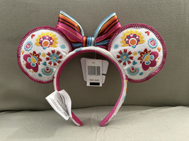 Disney Parks Beautiful Embroidered Minnie Mouse Ears Headband NEW image 2