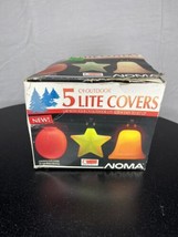 Vintage Noma Set of 5 Outdoor C9 Lite Covers Bell Shape Plastic Made in ... - £23.33 GBP