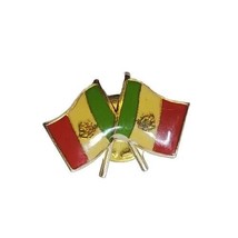 Vintage Mexican Flag Enamel Pin .75&quot; Motorcycle Vest Hat Lapel Pin Pinback Badge - £9.93 GBP