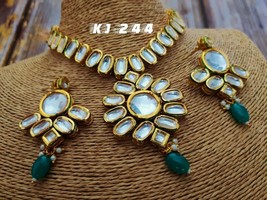 Kundan Top Quality Bollywood Ethnic Fashion Bridal Halloween Necklace Se... - $108.90