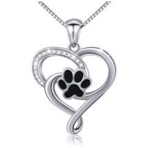 Wish Necklace Love Cat&#39;s Claw Dropping Glue Love Necklace Hollow Heart-Shaped Fo - £7.90 GBP
