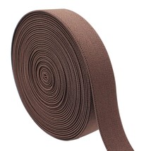 Sewing Elastic Band 1-Inch By 5-Yard Brown Colored Double-Side Twill Wov... - £12.58 GBP